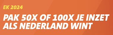 50x of 100x je inzet als Nederland wint - Jack's