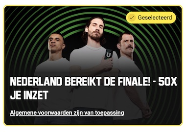 Nedereland bereikt de finale - 50x inzet - Unibet