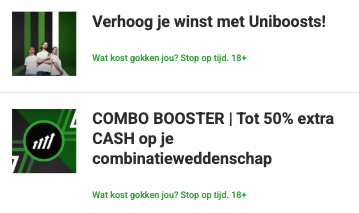 Unibet odds boost